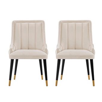 MANHATTAN COMFORT Eda Upholstered Dining Chair Set of 2