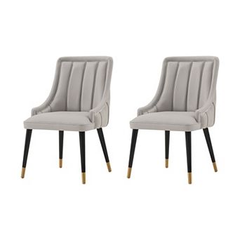 MANHATTAN COMFORT Eda Upholstered Dining Chair Set of 2