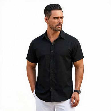 Men's Summer Casual Button Down Shirt