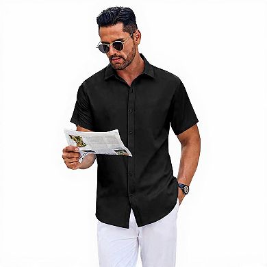 Men's Summer Casual Button Down Shirt