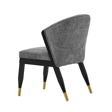 MANHATTAN COMFORT Ola Upholstered Wood Dining Chair Set of 2