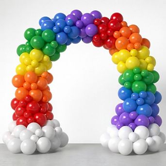 Rainbow Balloon Arch Kit 175 pc Assorted Colors for Birthday Party
