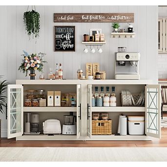 Large Kitchen Server Console for Living Room, Dining Room and Entryway