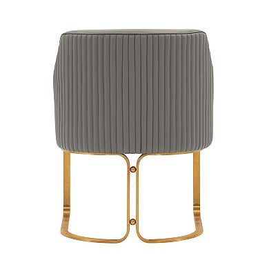 MANHATTAN COMFORT Raya Modern Vegan Leather Upholstered Dining Chair Set of 2
