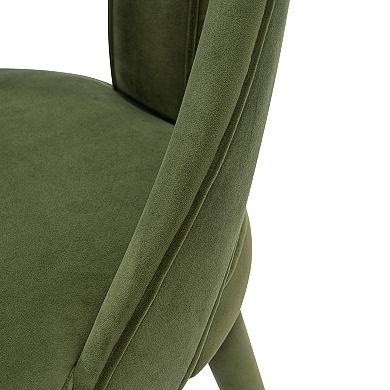 MANHATTAN COMFORT Neda Modern Velvet Upholstered Dining Chair Set of 2