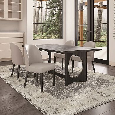 MANHATTAN COMFORT Hillman Upholstered Dining Chair Set of 4