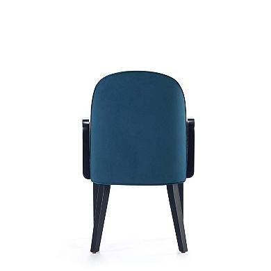 MANHATTAN COMFORT Modern Velvet Upholstered Dining Armchair Set of 2