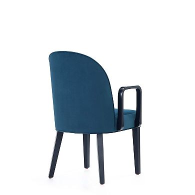 MANHATTAN COMFORT Modern Velvet Upholstered Dining Armchair Set of 2