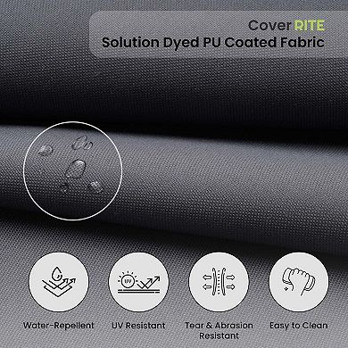 Covers&All 18"x 18" Outdoor/Indoor Dining Chair Cushion, High-Density 3" Foam Cushion