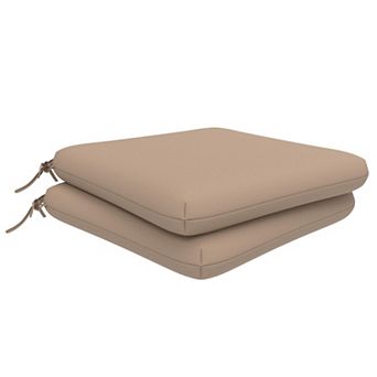 Covers&All 18"x 18" Outdoor/Indoor Dining Chair Cushion, High-Density 3" Foam Cushion