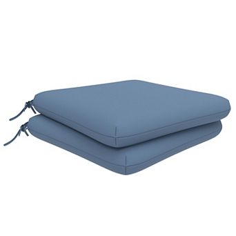 Covers&All 18"x 18" Outdoor/Indoor Dining Chair Cushion, , High-Density 3" Foam Cushion