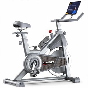 HARISON Magnetic Exercise Bike for Home, Stationary Bikes with iPad Holder  (HRK-X12 Silver)