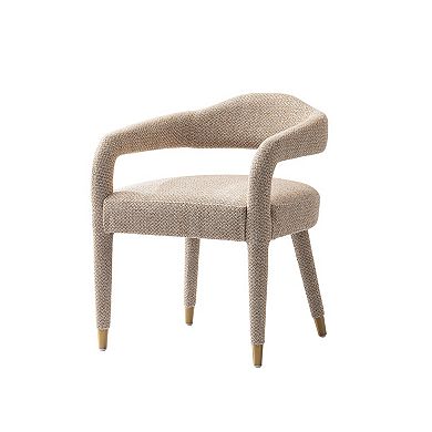 MANHATTAN COMFORT Aspen Tweed Upholstered Dining Armchair Set of 2