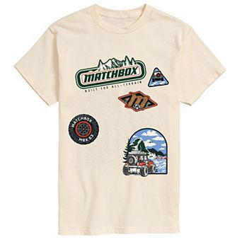 Big & Tall Matchbox All-Terrain Off-Road Patches Graphic Tee