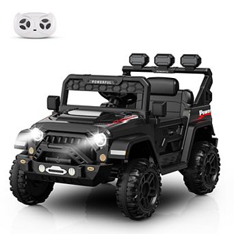 24V Power Wheels for Kids, 6 Wheels, 4WD Switchable, Remote Control, 3 Speeds, LED Lights, Bluetooth
