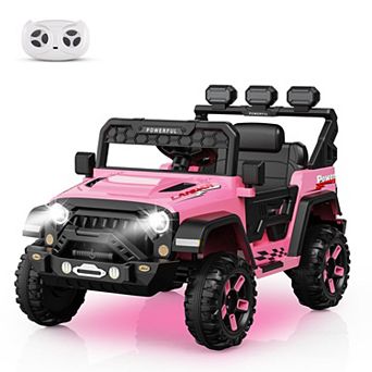 24V Power Wheels for Kids, 6 Wheels, 4WD Switchable, Remote Control, 3 Speeds, LED Lights, Bluetooth