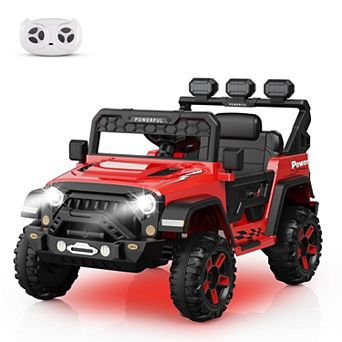 24V Power Wheels for Kids, 6 Wheels, 4WD Switchable, Remote Control, 3 Speeds, LED Lights, Bluetooth