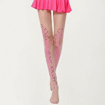 Women's Sheer Sequin Dot Tights with Stretch Fit, Lightweight Sparkle Pantyhose Stockings