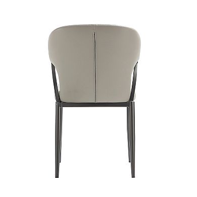 MANHATTAN COMFORT Modern Vegan Leather Upholstered Dining Chair Set of 4