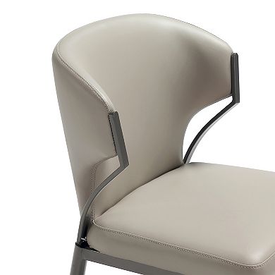 MANHATTAN COMFORT Modern Vegan Leather Upholstered Dining Chair Set of 4