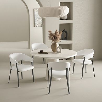 MANHATTAN COMFORT Belle Modern Upholstered Dining Chair Set of 2
