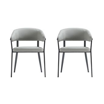 MANHATTAN COMFORT Belle Modern Upholstered Dining Chair Set of 2