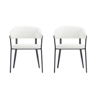 MANHATTAN COMFORT Belle Modern Upholstered Dining Chair Set of 2