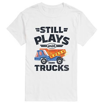 Big & Tall Matchbox Still Plays With Trucks Retro Graphic Tee