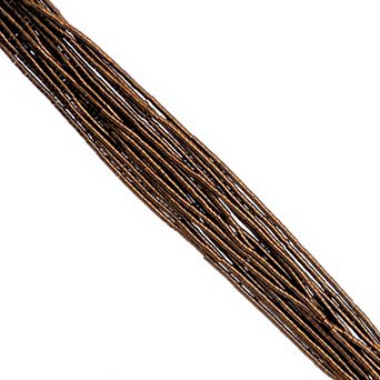 Cylin Bead 11/0 Glass Cylindrical Metallic Finish Seed Beads 23g Hank
