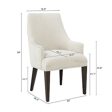 MANHATTAN COMFORT Beever Chenille Upholstered Dining 2-Piece Set