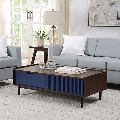 MANHATTAN COMFORT Duane Mid-Century Modern 2-Piece Coffee Table & End Table Set