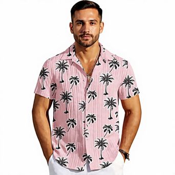 Men's Summer Beach Short Sleeve Shirt