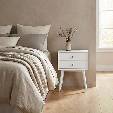 Nightstand with Modern Design and Sturdy Construction for Bedroom Use