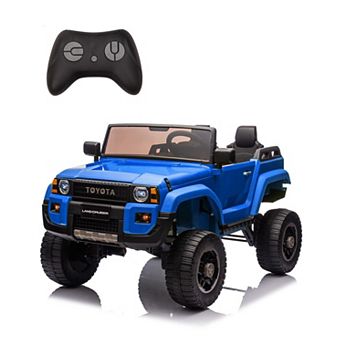 24V Licensed Toyota Land Cruiser 250 Kids 2-Seater Ride-On Car Truck with Parent Remote Control