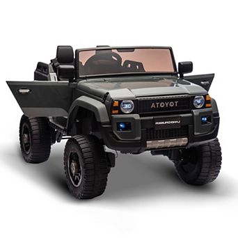 24V Licensed Toyota Land Cruiser 250 Kids 2-Seater Ride-On Car Truck with Parent Remote Control