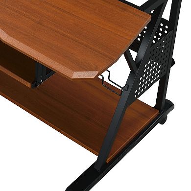 GOODSILO Professional Music Desk with Speaker Shelves and Cable Management