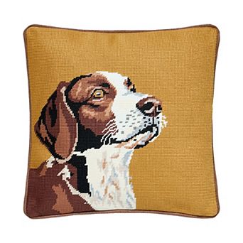Makers Collective Camp Wandawega Dog Needlepoint Pillow