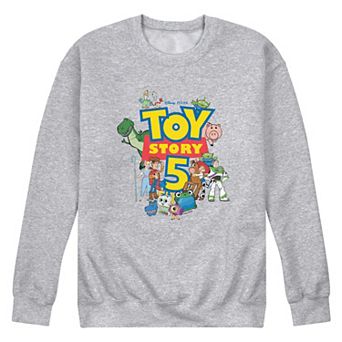 Men's Disney / Pixar's Toy Story 5 Logo & Characters Fleece Sweatshirt