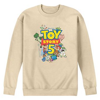 Men's Disney / Pixar's Toy Story 5 Logo & Characters Fleece Sweatshirt