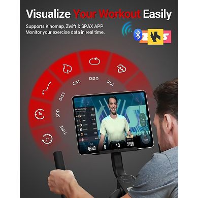 HARISON Semi-Commercial Exercise Bike, High-capacity Magnetic Running Machine (HRK-X11 Black)