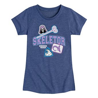Girls 7-16 Masters Of The Universe Skeletor Patches Graphic Tee