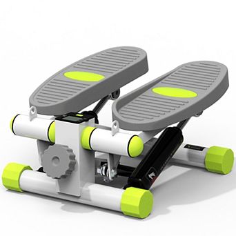 HARISON Mini Stair Stepper, 330 lbs Heavy-Duty Exercise Stepper with LCD Monitor(HRK-349 White)