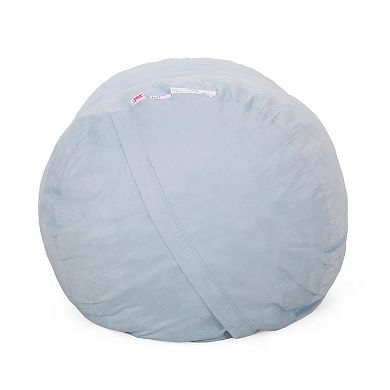 GOODSILO Foot Cylindrical Microfiber Bean Bag Chair with Removable Cover