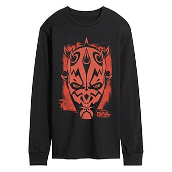 Men's Star Wars Maul Shadow Lord Graphic Long Sleeve Tee