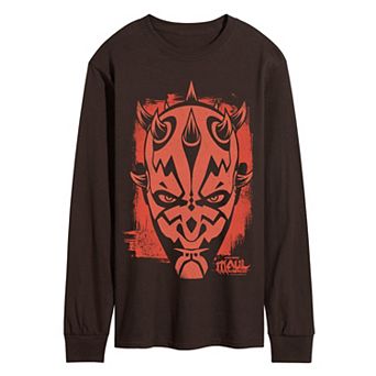 Men's Star Wars Maul Shadow Lord Graphic Long Sleeve Tee