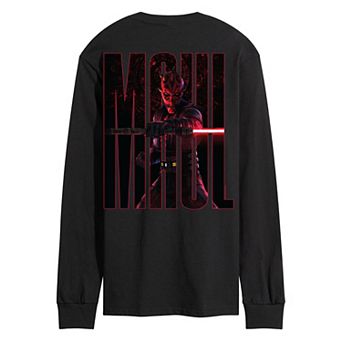 Men's Star Wars: Maul – Shadow Lord Pose Long Sleeve Graphic Tee