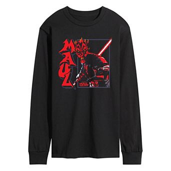 Men's Star Wars: Maul – Shadow Lord Action Pose Long Sleeve Graphic Tee