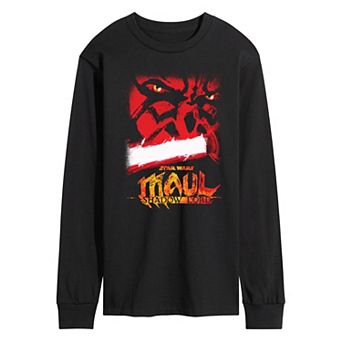 Men's Star Wars: Maul – Shadow Lord Distressed Long Sleeve Graphic Tee