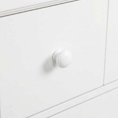 Nightstand with Melamine & Rubberwood Frame for Cozy Bedroom