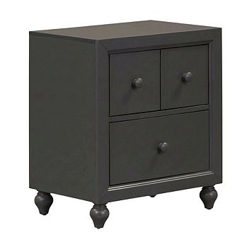 Nightstand with Melamine & Rubberwood Frame for Cozy Bedroom